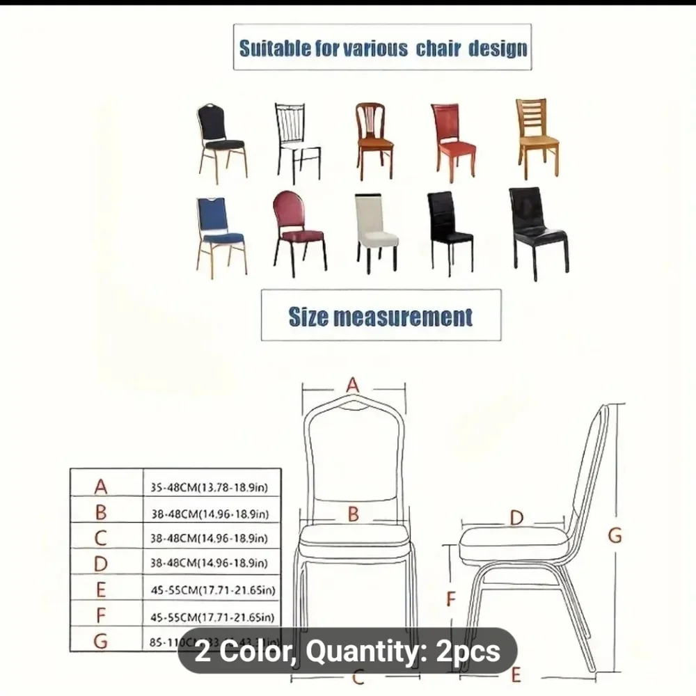 New Set of 2 Silver Glitter Chair Covers - GREAT FOR WEDDINGS & SPECIAL EVENTS